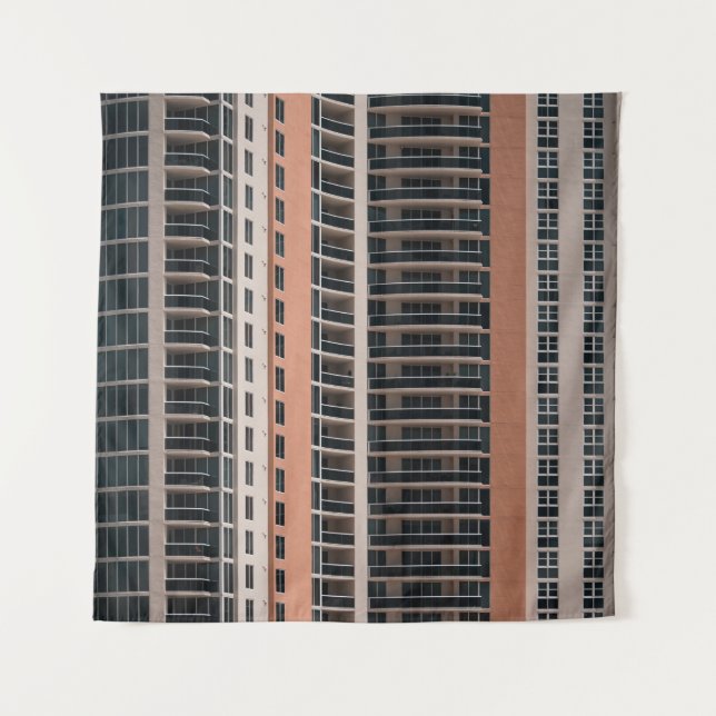 Brown and black high-rise building wandteppich (Vorderseite)