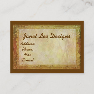 Brown and Gold Business Card Visitenkarte
