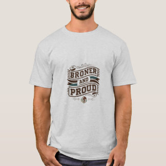 "Brown and Proud Mexican Eagle Banner T - Shirt" T-Shirt