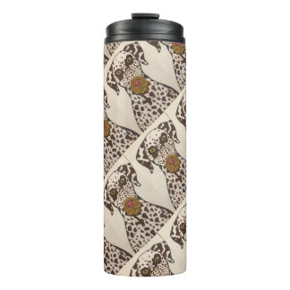 brown and white dalmatian dog Thermal Tumbler Thermosbecher