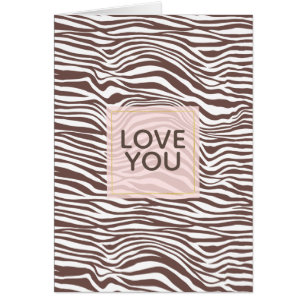 Brown Animal Print Streifen