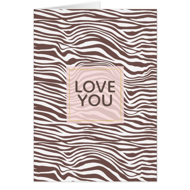 Brown Animal Print Streifen (Vorne)