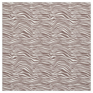 Brown Animal Print Streifen Stoff