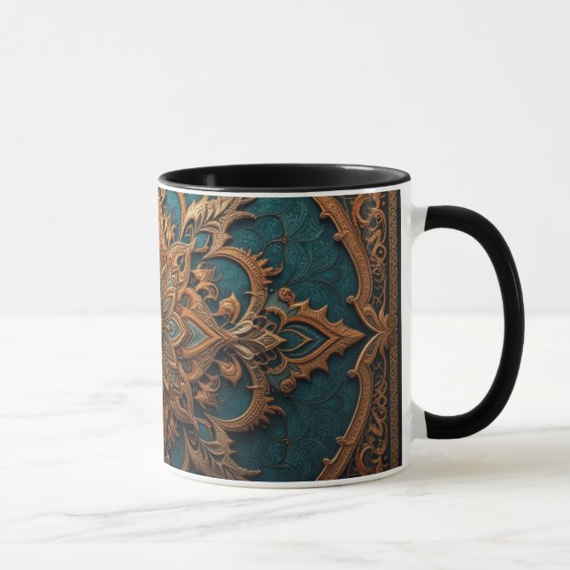 Brown-Aqua-Elegance Tasse (Rechts)