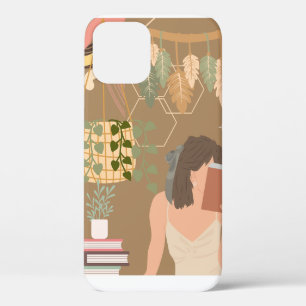 Brown Ästhetische Frau Lesen Buch Case-Mate iPhone Hülle