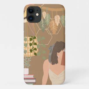 Brown Ästhetische Frau Lesen Buch Case-Mate iPhone Hülle