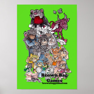 Brown Bag Games Character Poster