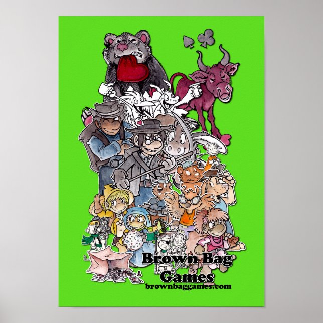 Brown Bag Games Character Poster (Vorne)