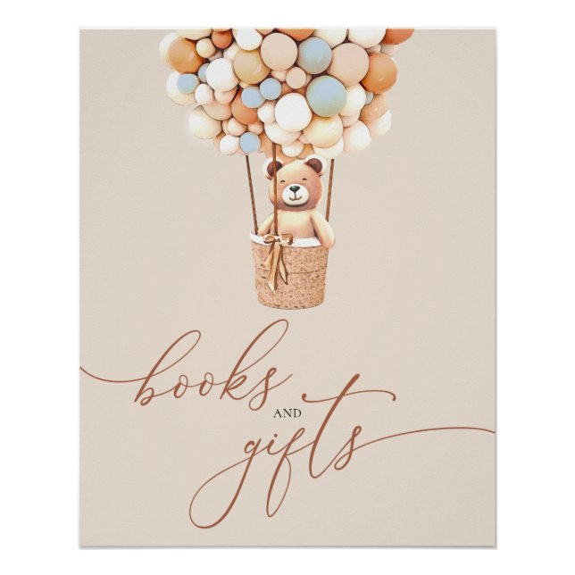 Brown Bären Balloons Kinderbücher und Geschenkpost Poster (Vorderseite)