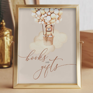 Brown Bären Balloons Kinderbücher und Geschenkpost Poster