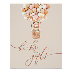 Brown Bären Balloons Kinderbücher und Geschenkpost Poster