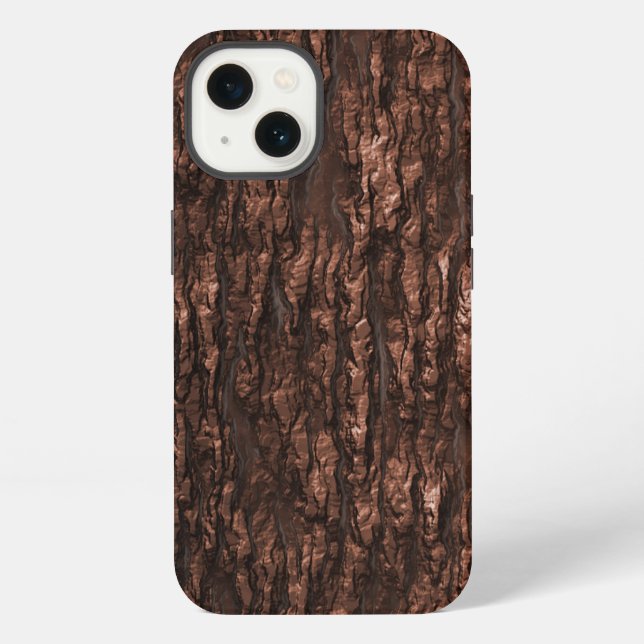 Brown Bark Camouflage iPhone Hülle (Rückseite)