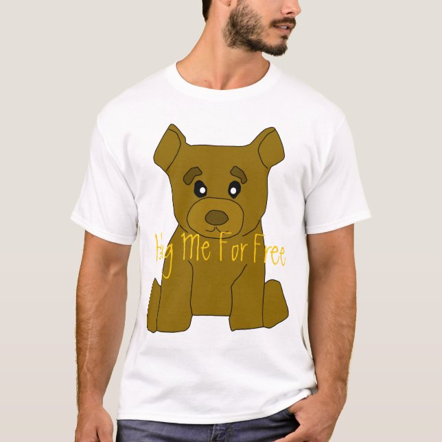 Brown-Bärn-T - Shirt-Schablone T-Shirt (Vorderseite)