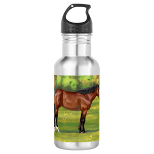 Brown Bay Quarter Horse Edelstahlflasche