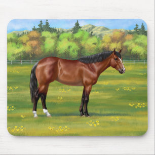 Brown Bay Quarter Horse Mousepad