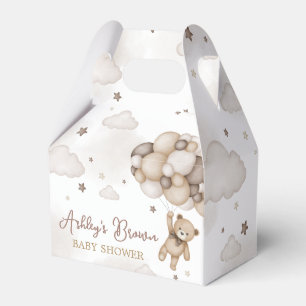 Brown Bear Balloon Babydusche Geschenkschachtel