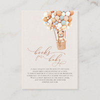 Brown Bear Balloons Baby Books Enclosure Card