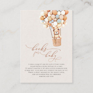 Brown Bear Balloons Baby Books Enclosure Card Begleitkarte