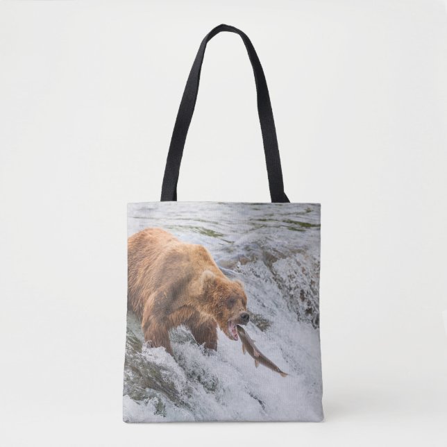 Brown Bear Catches Red Salmon (Vorderseite)