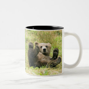Brown_Bear_Kodiak_Bears Liebhaber Zweifarbige Tasse