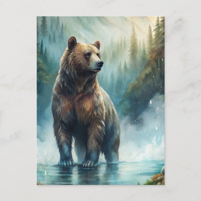 Brown Bear  Postkarte (Vorderseite)
