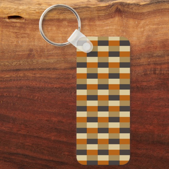 Brown Beige Black Color Combination Schlüsselanhänger (Vorderseite)