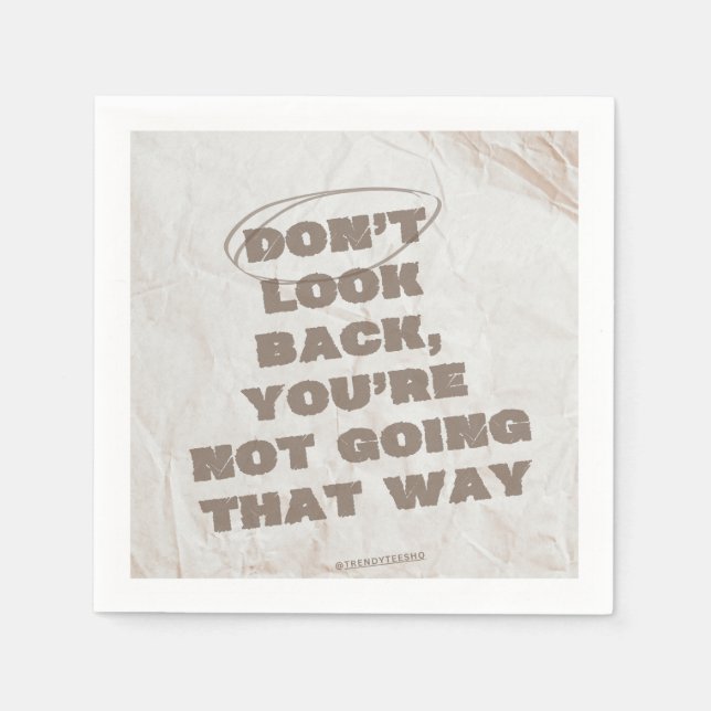 Brown & Beige Grunge Paper Serviette (Vorderseite)