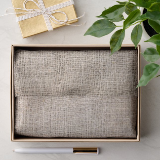 Brown & Beige Lines Seidenpapier (Geschenk)