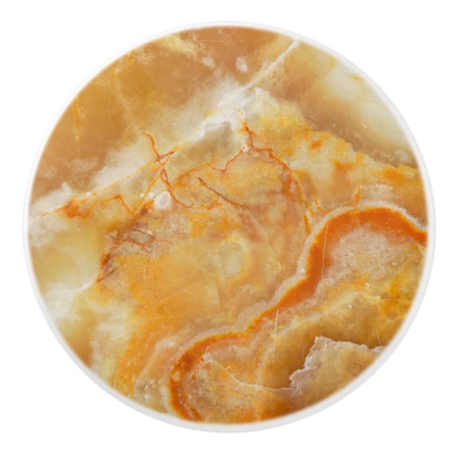 Brown & Beige Marmordrucke Keramikknauf (Vorderseite)