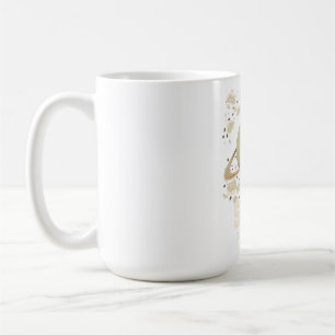 Brown Beige Saturn Planet Kaffeetasse