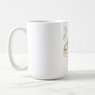Brown Beige Saturn Planet Kaffeetasse