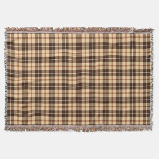 Brown beige Tartankarierte Throw-Decke Decke