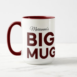 Brown Big Tasse | Große Tasse | Script-Individuell
