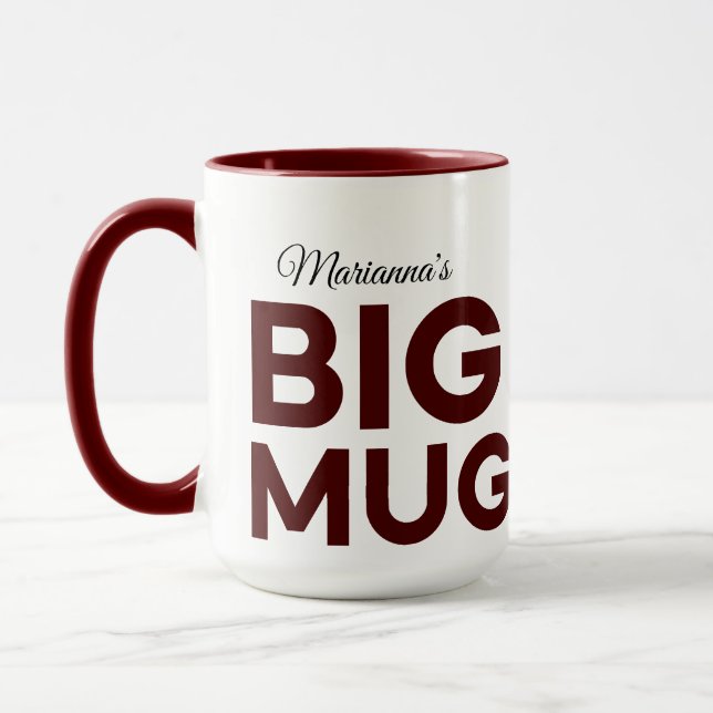 Brown Big Tasse | Große Tasse | Script-Individuell (Links)