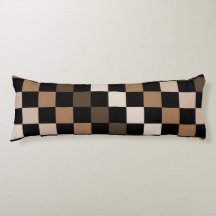 Brown Black Checkered Gingham Pattern