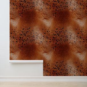 Brown Black Imitats Leather Tapete