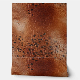 Brown Black Imitats Leather Tapete