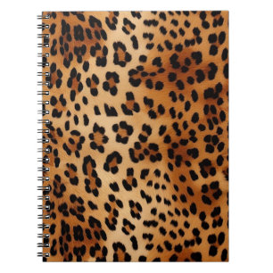Brown Black Leopard Print Notizblock