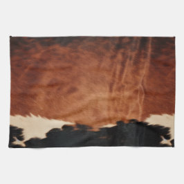 Brown Black Southwest Imitats Cowhide Geschirrtuch