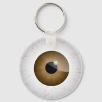 Brown Bloodshot Eyeball Schlüsselkette