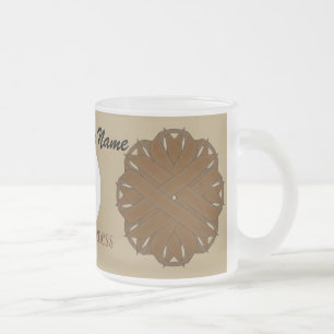 Brown Blume Ribbon Tmpl von Kenneth Yoncich Mattglastasse