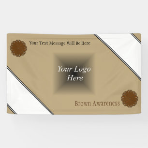 Brown Blume Ribbon von Kenneth Yoncich Banner