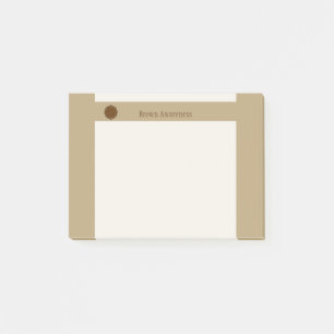 Brown Blume Ribbon von Kenneth Yoncich Post-it Klebezettel
