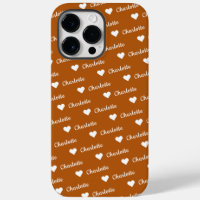 Brown Bronze Repetiername Script Heart