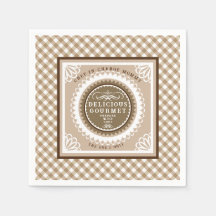 Brown Buffalo Gingham. Servietten