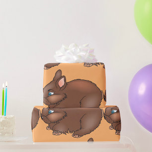 Brown Bunny Rabbit Geschenkpapier
