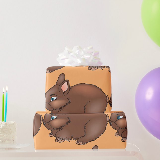 Brown Bunny Rabbit Geschenkpapier (Von Creator hochgeladen)