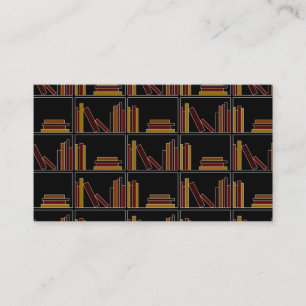 Brown-, Burgunder- und Senf-Farbbücher auf Regal Visitenkarte