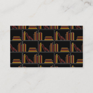Brown-, Burgunder- und Senf-Farbbücher auf Regal Visitenkarte