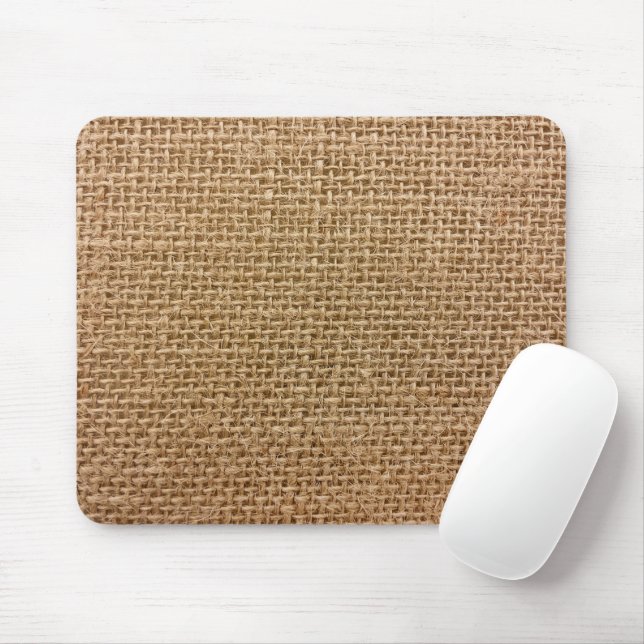 Brown Burlap Mousepad (Mit Mouse)